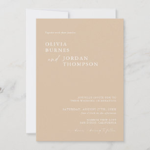 Boho Wedding Invite   Moderne Minimalistische Hoch Einladung