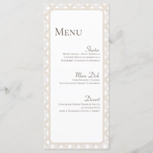 Boho Wedding Personalisiert Plate Menu Cards Menükarte