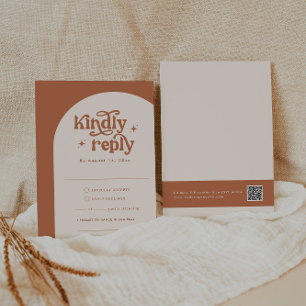 Boho Wedding RSVP Cards Begleitkarte