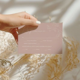 Boho Wedding RSVP | Terracotta und handGezeichnet Karte