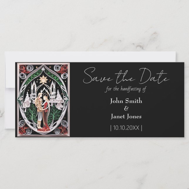Boho Wedding Save the Date (Vorderseite)