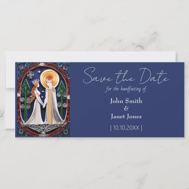 Boho Wedding Save the Date (Vorderseite)