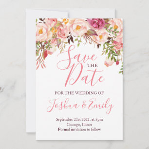 Boho Wedding Save The Date