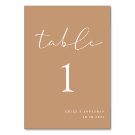 Boho Wedding Tischnummer