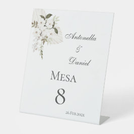 Boho Wedding Tischnummer Sockelschild