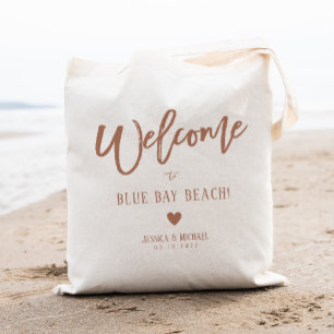 Boho Wedding Welcome Bag Zielort Tragetasche