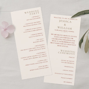 Boho Wedding Zeremonie Programm