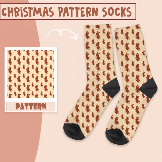 Boho Weihnachts-Party Weihnachtssock Boho Socks Socken (Von Creator hochgeladen)
