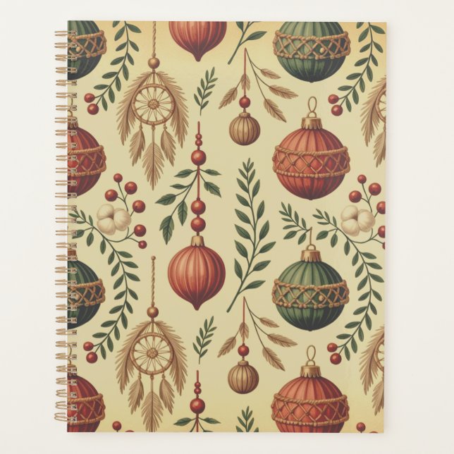 Boho-Weihnachtsdekorationen Planer (Vorderseite)