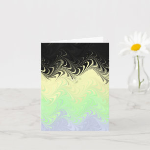 Boho-Wellig-Marmorierte-Abstract-Cassgender-Stolzf Karte