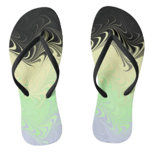 Boho-Wellig-Marmoriertes-Abstraktes Cassgender-Sto Flip Flops