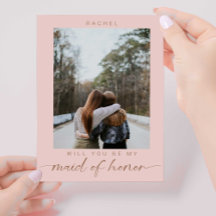 Boho Werden Sie meine Trauzeugin Foto Chic