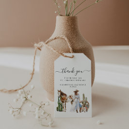 Boho Western Brautparty | Vielen Dank Geschenkanhänger