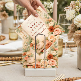 Boho Western Floral Baby Shower Serviette