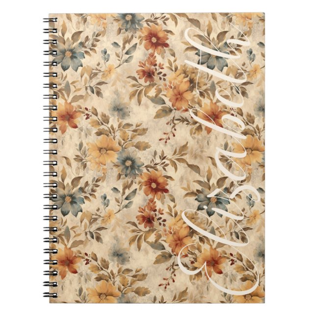 Boho Western Florals Rustic Cowgirl Grunge Notizblock (Vorderseite)