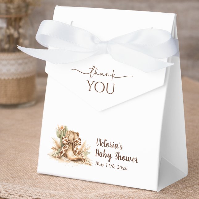 Boho Western Gender Neutral Baby Shower Thank You  Geschenkschachtel (Von Creator hochgeladen)