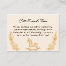 Boho Western Rocking Horoks for Baby Card