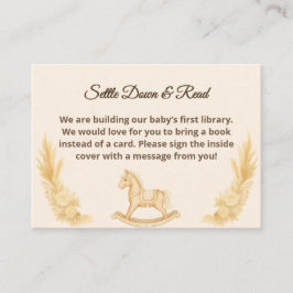 Boho Western Rocking Horoks for Baby Card Begleitkarte