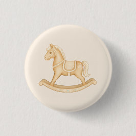 Boho Western Rocking Horse Baby Showknopf Button