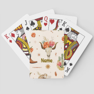 Boho Western Spielkarten