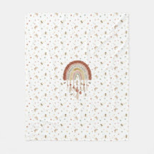 Boho Whimsical Biene & Erdige Regenbogen-Baby-Flee