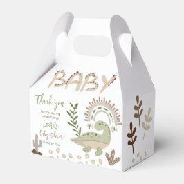Boho whimsisical Dinosaurier oh Babydusche Geschenkschachtel