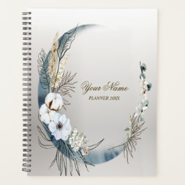 Boho White Orchid Blume Blue Moon Elegantes Party Planer