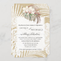 BOHO White Orchid Floral Tropical Folios