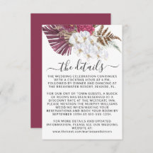 Boho White Orchids Blush Burgundy Floral Wedding E