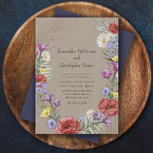 Boho Wild Blume Kraft & Lila Wedding