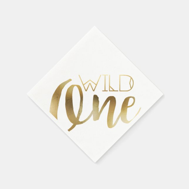 Boho Wild One | Erste Geburtstagspartei Serviette (Ecke)