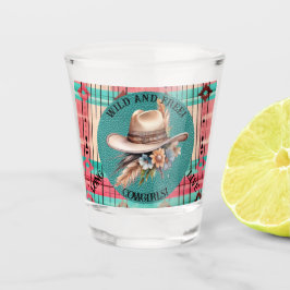 Boho Wild und Free Tequila Schnapsglas