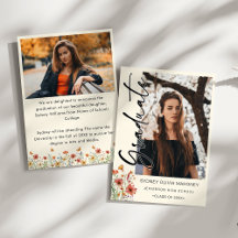 Boho Wildblume 2 Fotos Abschluss