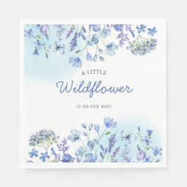 Boho Wildblume Aquarell Floral Baby Showe Serviette