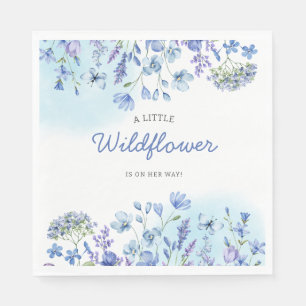 Boho Wildblume Aquarell Floral Baby Showe Serviette