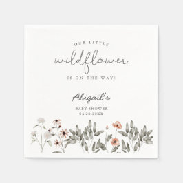 Boho Wildblume Baby Dusche Serviette