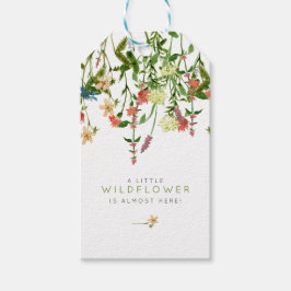 Boho Wildblume Baby Shower Geschenktasten Geschenkanhänger