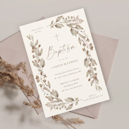 Boho Wildblume Blumengeschlecht Neutrale Taufe Magnetkarte