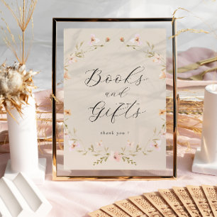 Boho Wildblume Books and Gift Baby Shoster Poster