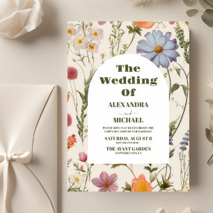 Boho Wildblume Botanische Hochzeit