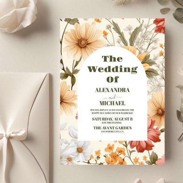 Boho Wildblume Botanische Hochzeit (Von Creator hochgeladen)