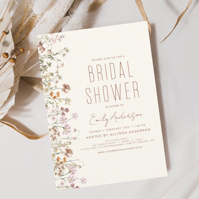 Boho Wildblume Brautparty Bloom Garden Einladung (Von Creator hochgeladen)