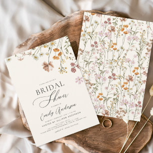 Boho Wildblume Brautparty Blumengarten Einladung