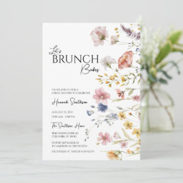 Boho Wildblume Brautparty Brunch Einladung
