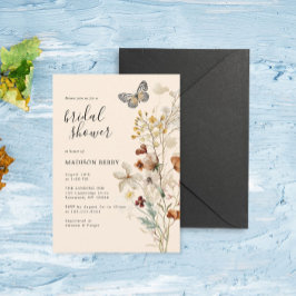 Boho Wildblume Brautparty Einladung