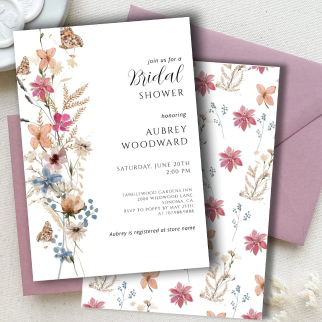 Boho Wildblume Brautparty Einladung (Von Creator hochgeladen)