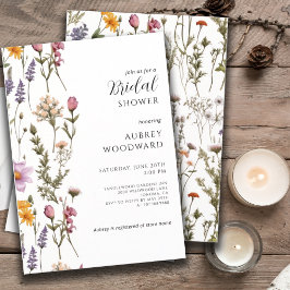 Boho Wildblume Brautparty Einladung