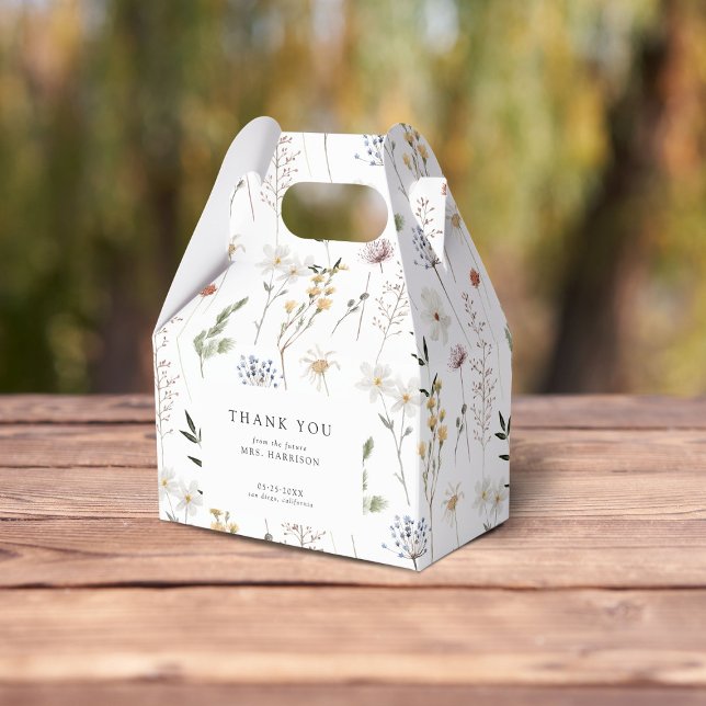 Boho Wildblume Brautparty Geschenkschachtel (Von Creator hochgeladen)
