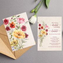 Boho Wildblume Brautparty