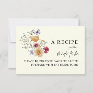 Boho Wildblume "Bride to Be" RSVP Karte